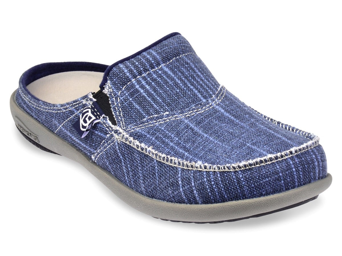 Spenco Siesta - Women's Slide - Canvas - Navy - Profile main