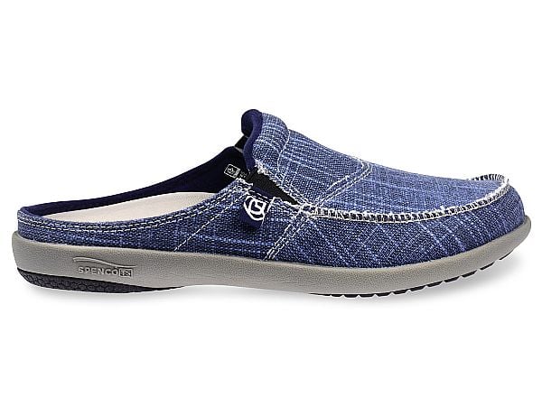 Spenco Siesta - Women's Slide - Canvas - Navy - Side