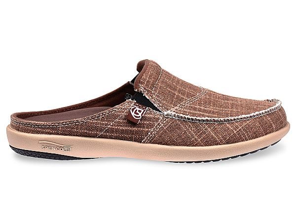 Spenco Siesta - Women's Slide - Canvas - Warm Brown - Side