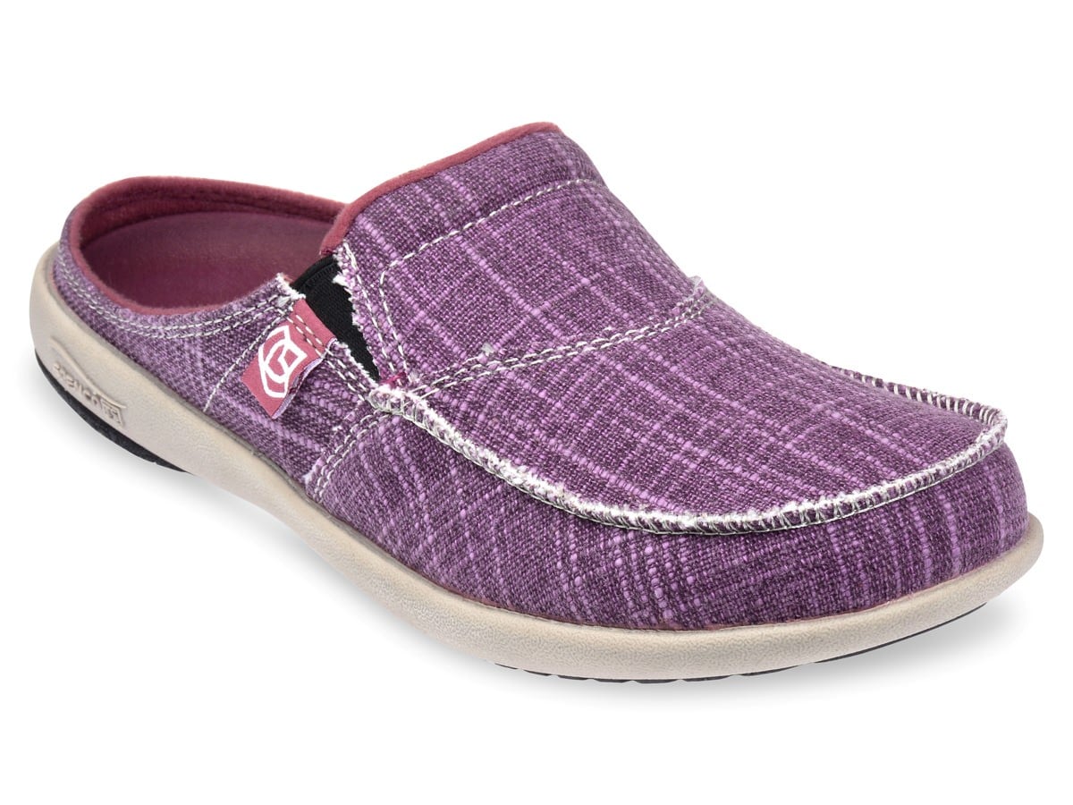 Spenco Siesta - Women's Slide - Canvas - Wine - Profile main