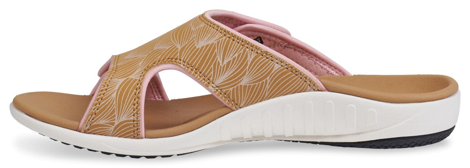 Spenco Wave Slide Women's Supportive Sandal - Tan - In-Step