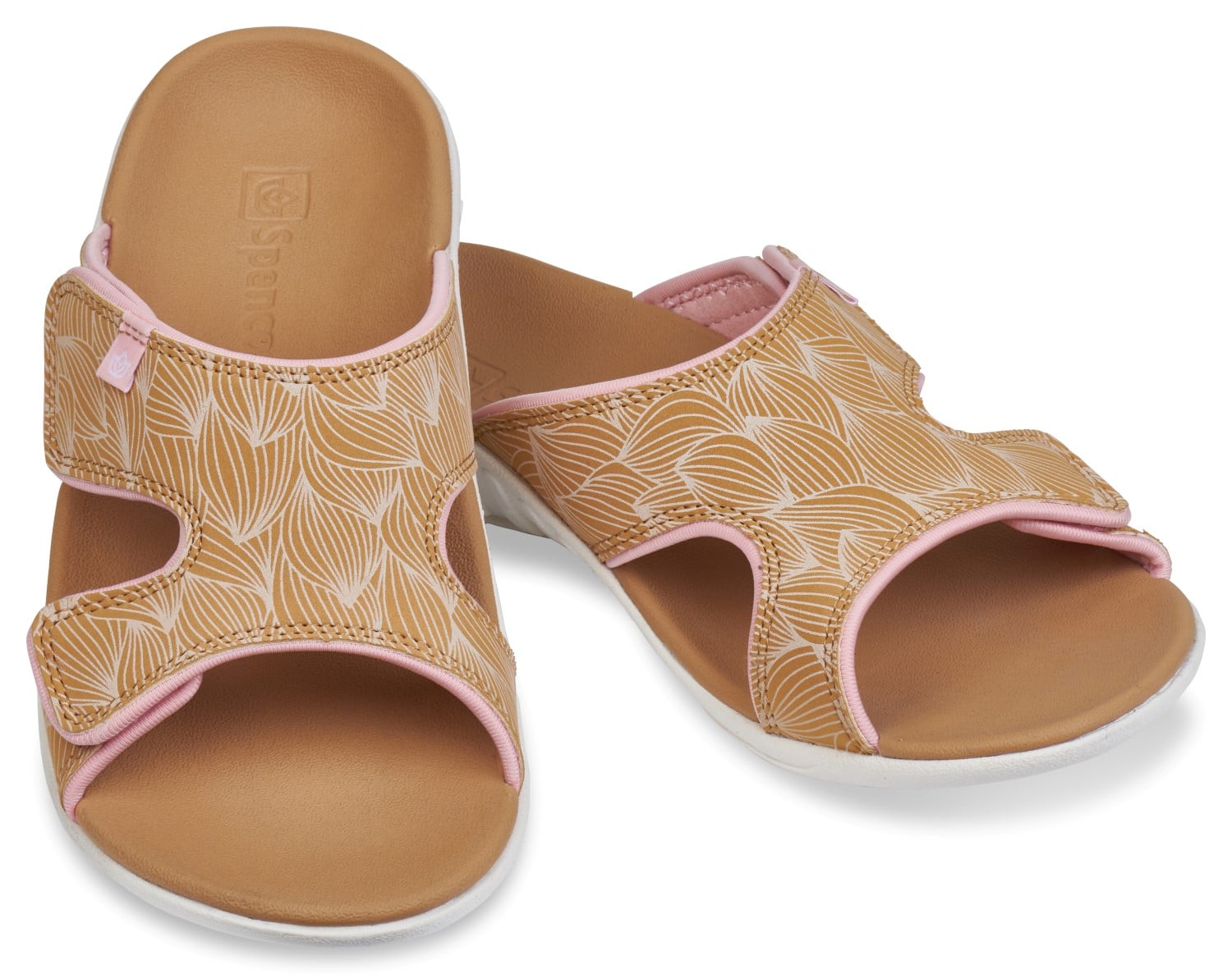 Spenco Wave Slide Women's Supportive Sandal - Tan - Pair