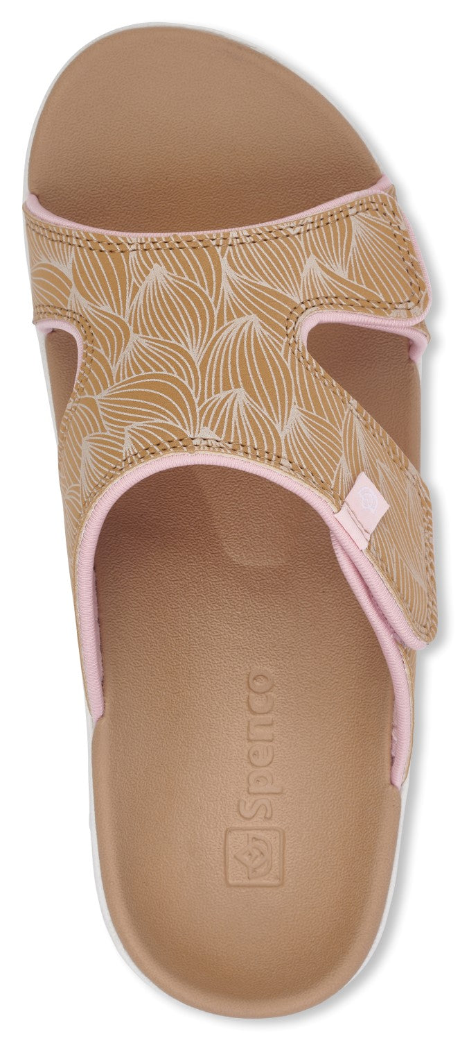Spenco Wave Slide Women's Supportive Sandal - Tan - Top