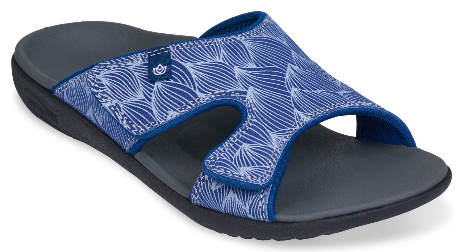 Spenco Wave Slide Women's Supportive Sandal - Navy - Profile main