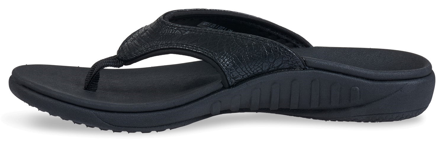 Spenco Yumi 2 Croco Women's Orthotic Sandal - Black - In-Step