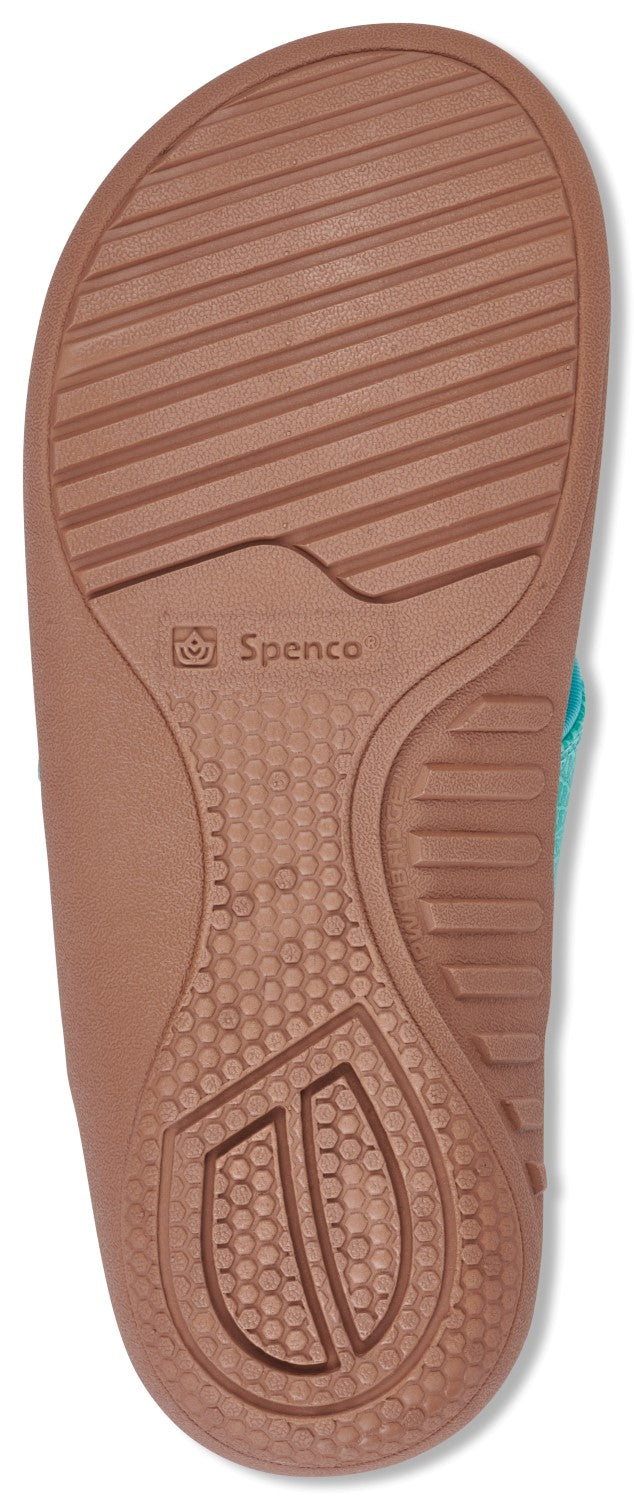 Spenco Yumi 2 Croco Women's Orthotic Sandal - Turquoise - Bottom