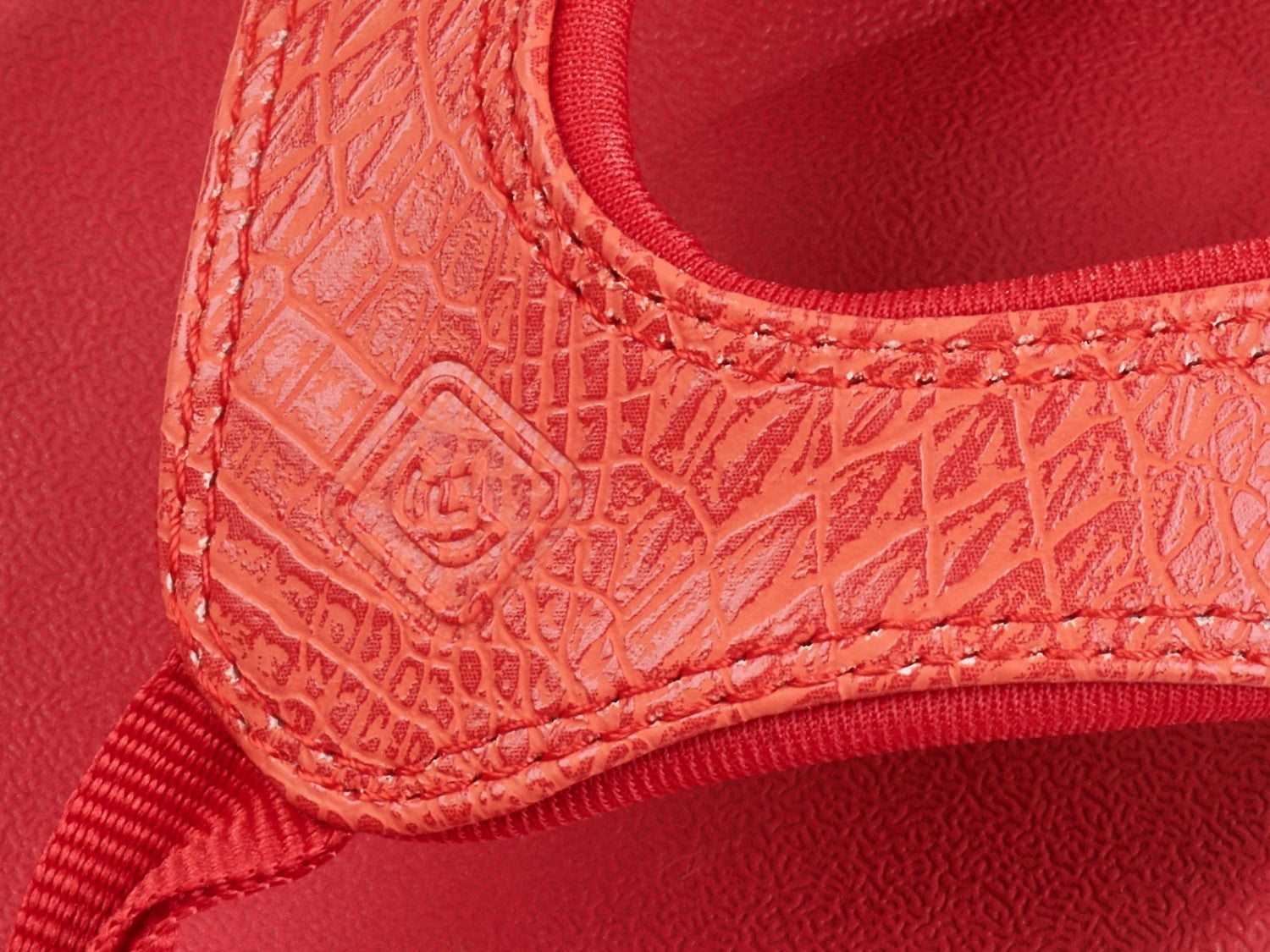 Spenco Yumi 2 Croco Women's Orthotic Sandal - Red - Detail