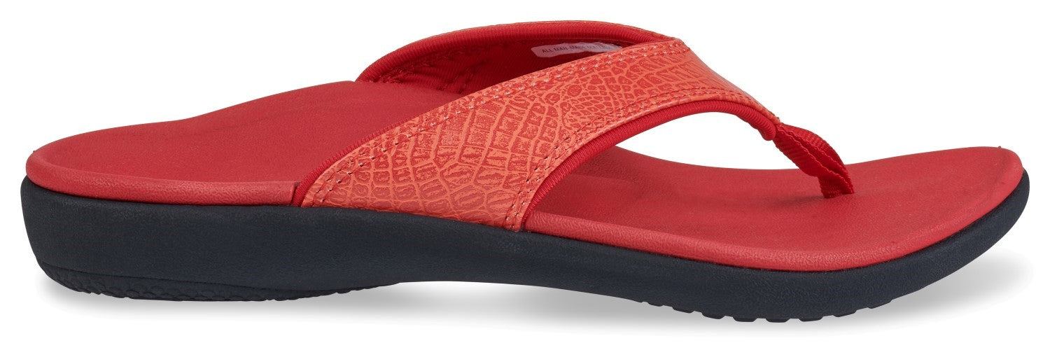 Spenco Yumi 2 Croco Women's Orthotic Sandal - Red - Side