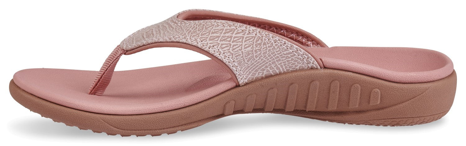 Spenco Yumi 2 Croco Women's Orthotic Sandal - Mauve - In-Step
