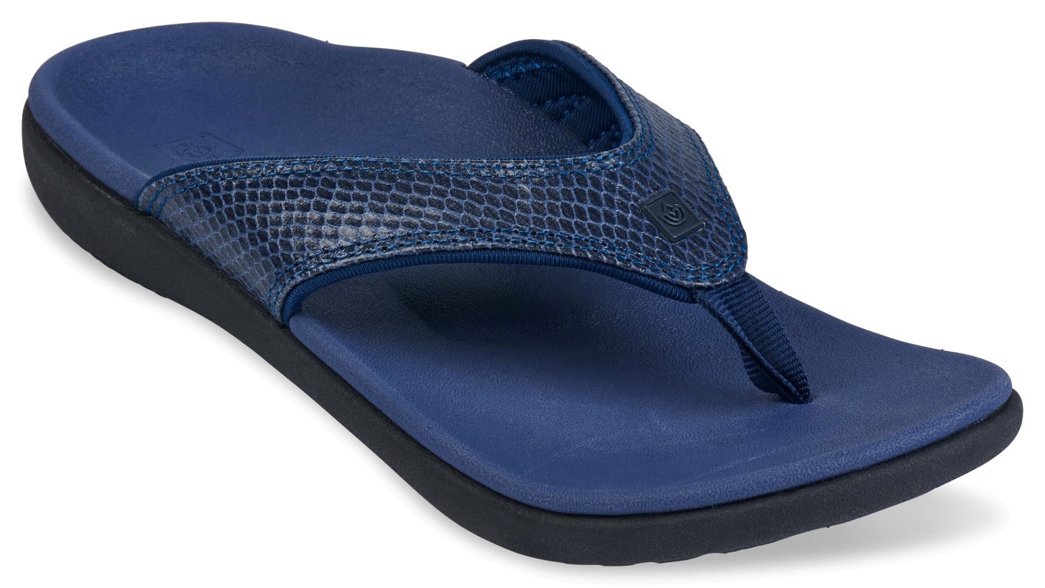 Spenco Yumi 2 Snake Women's Orthotic Sandal - Navy - Profile main