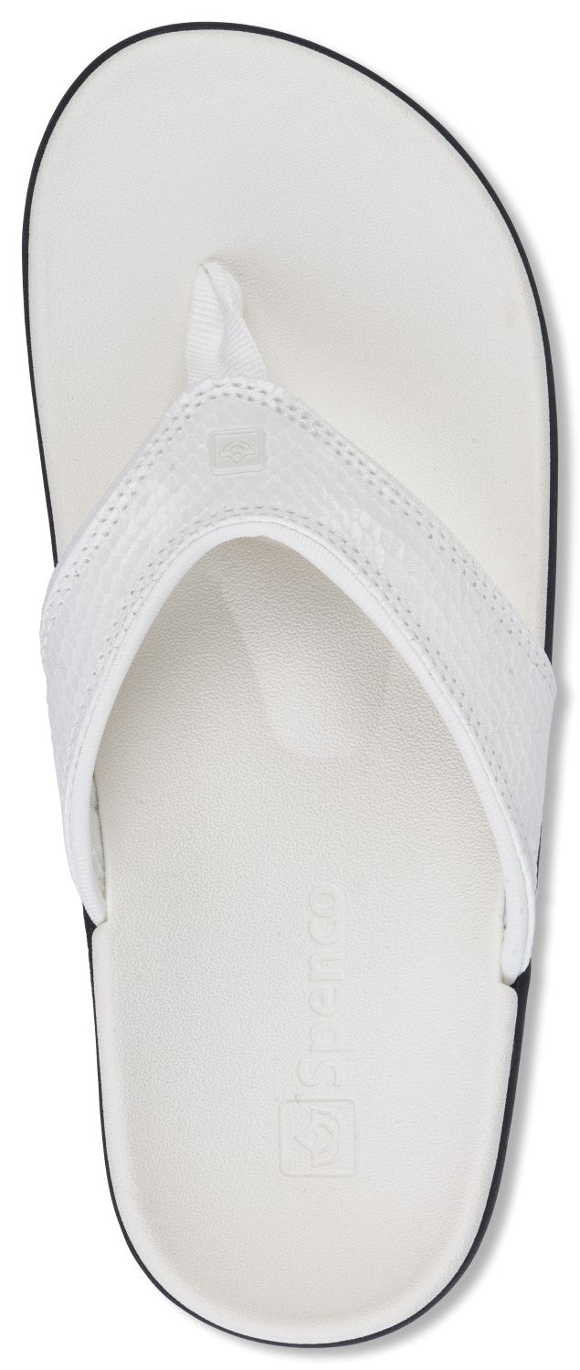 Spenco Yumi 2 Snake Women's Orthotic Sandal - White - Top