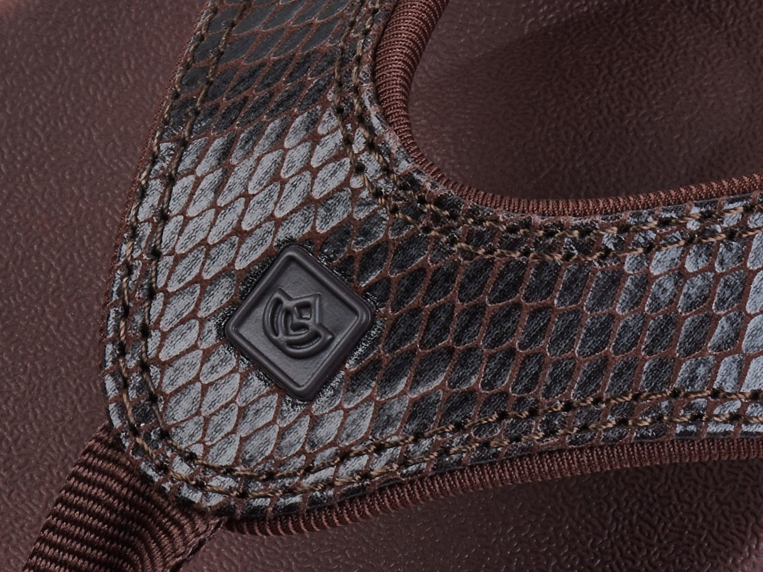 Spenco Yumi 2 Snake Women's Orthotic Sandal - Brown - Detail