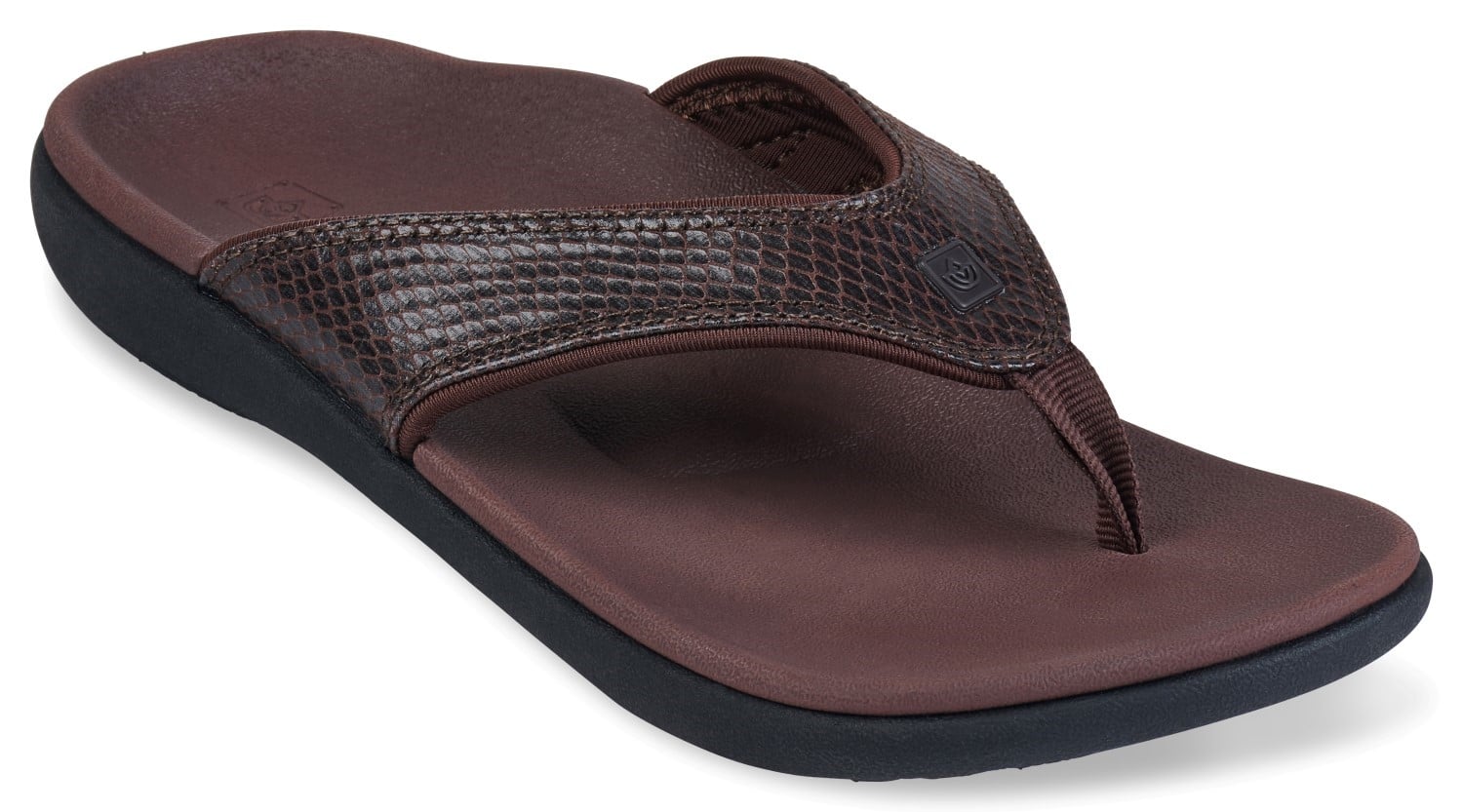 Spenco Yumi 2 Snake Women's Orthotic Sandal - Brown - Profile main