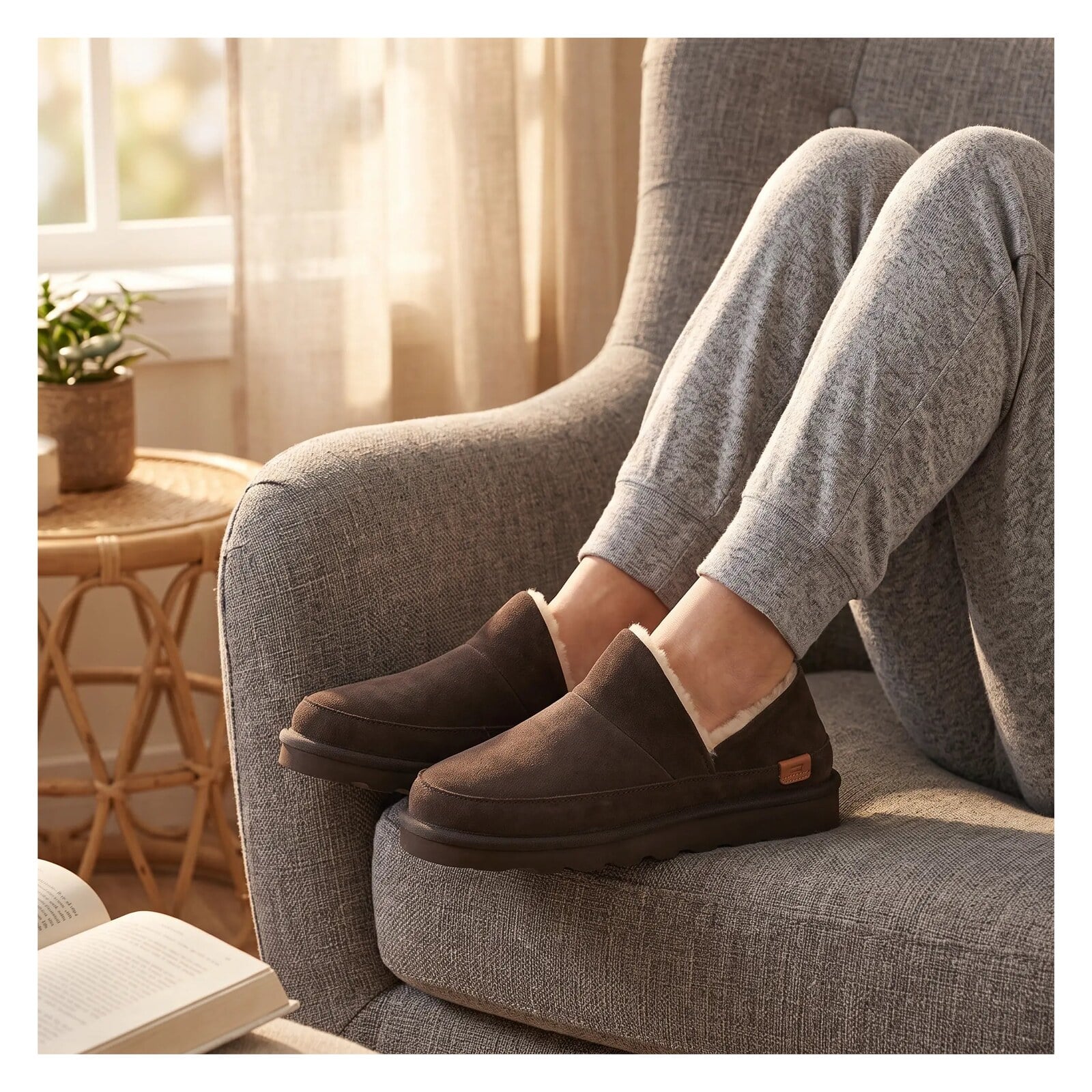 Strive Women's Alaska Slippers - Chocolate - Lifestyle