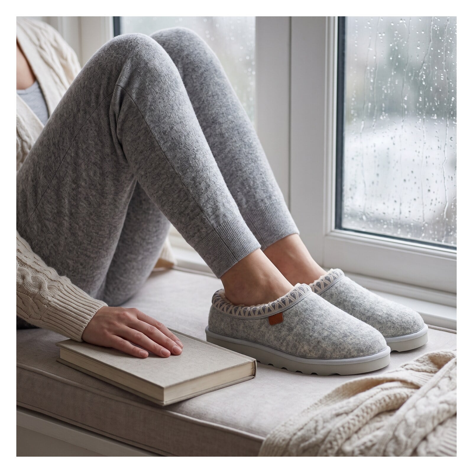 Strive Women's Zurich Felt Slippers - Gray II - Lifestyle