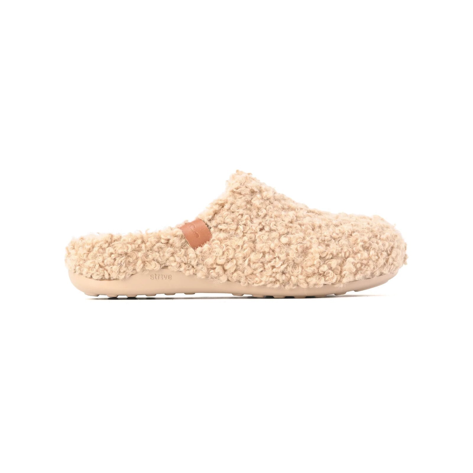 Strive Women's Copenhagen Curly Slippers - Light Tan