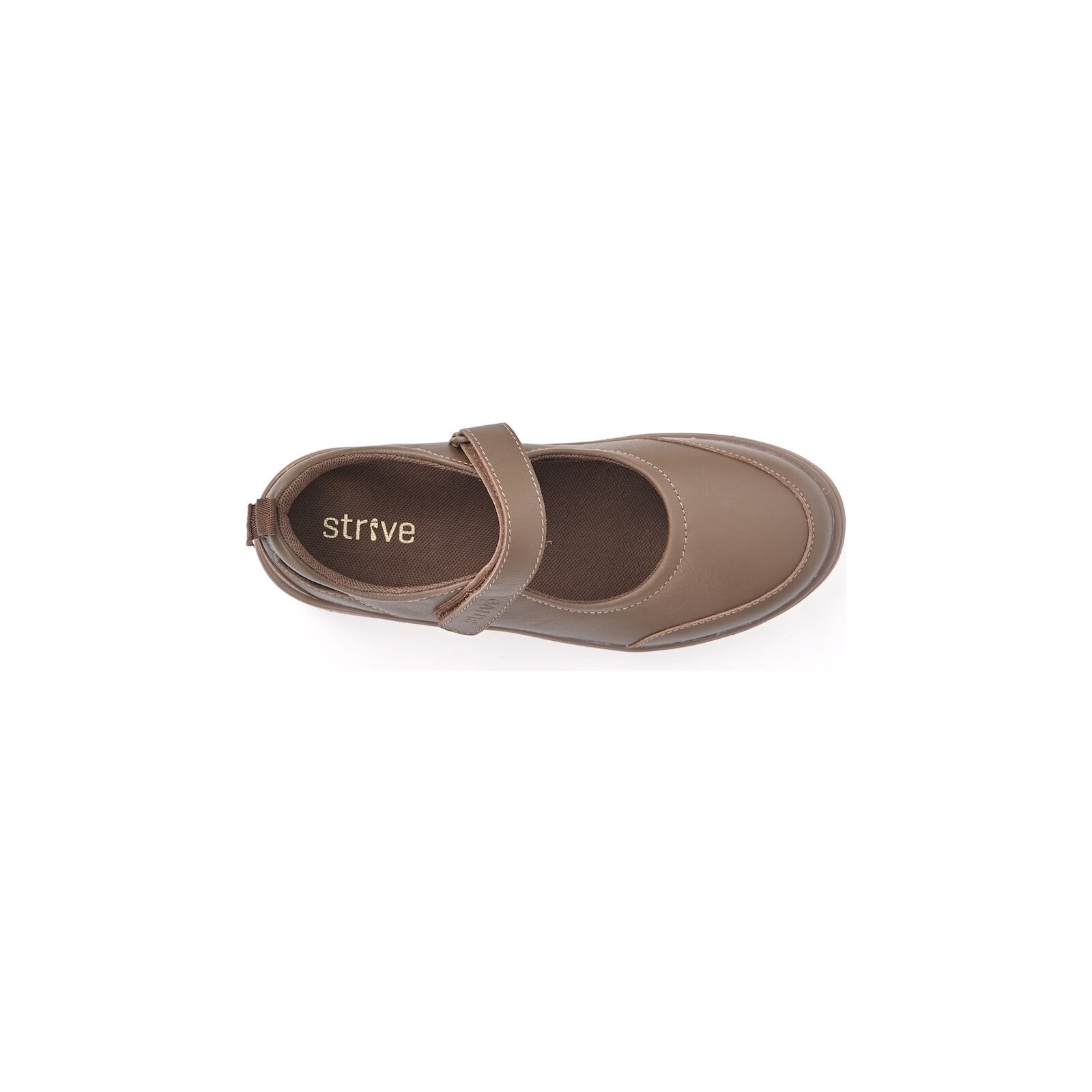 Strive Skip Women's Supportive Mary Jane Pump - Tan - Top