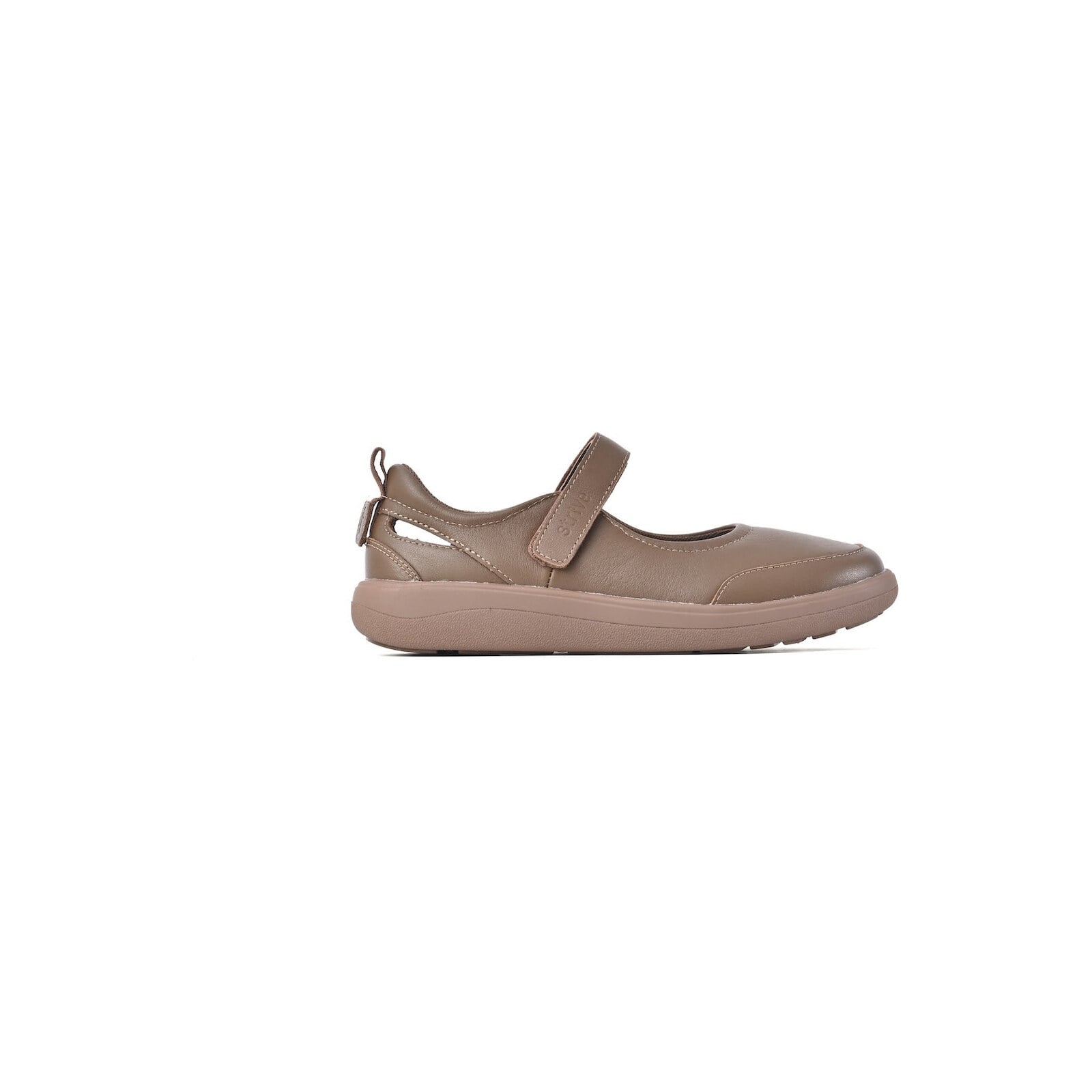 Strive Skip Women's Supportive Mary Jane Pump - Tan - Lateral