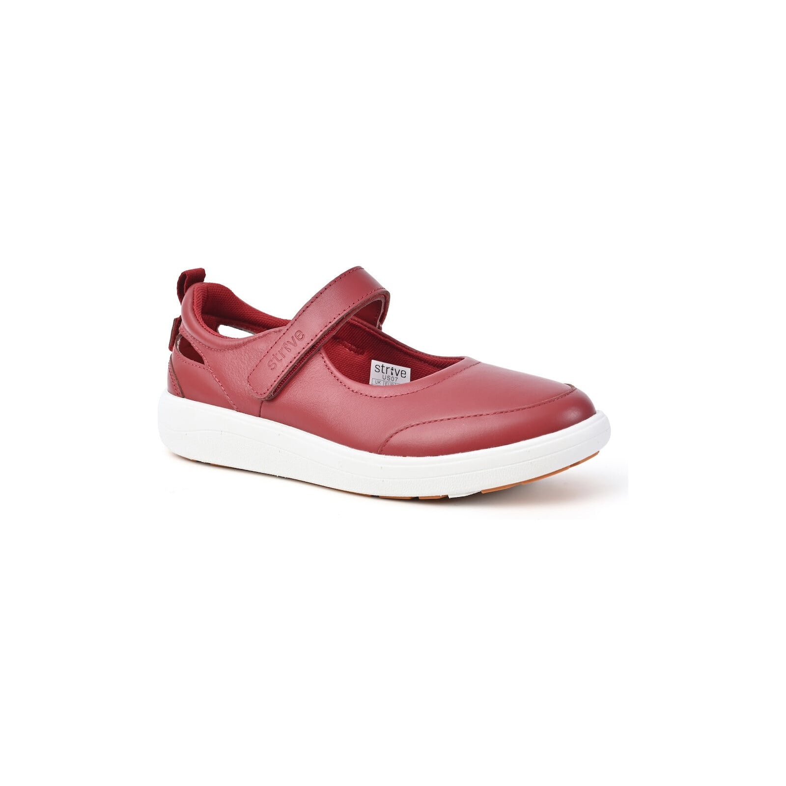 Strive Skip Women's Supportive Mary Jane Pump - All Coral - Angled