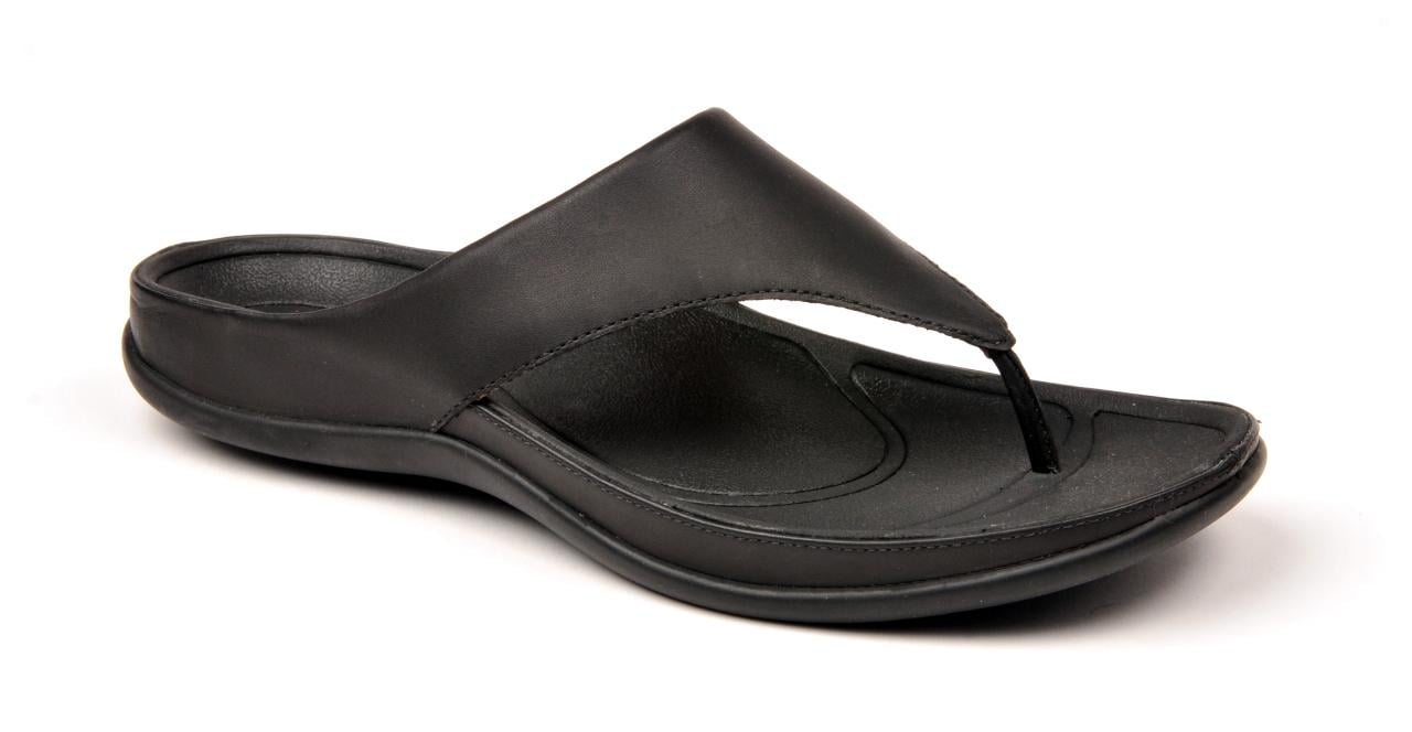Strive Maui - Women's Supportive Thong Sandals in Black