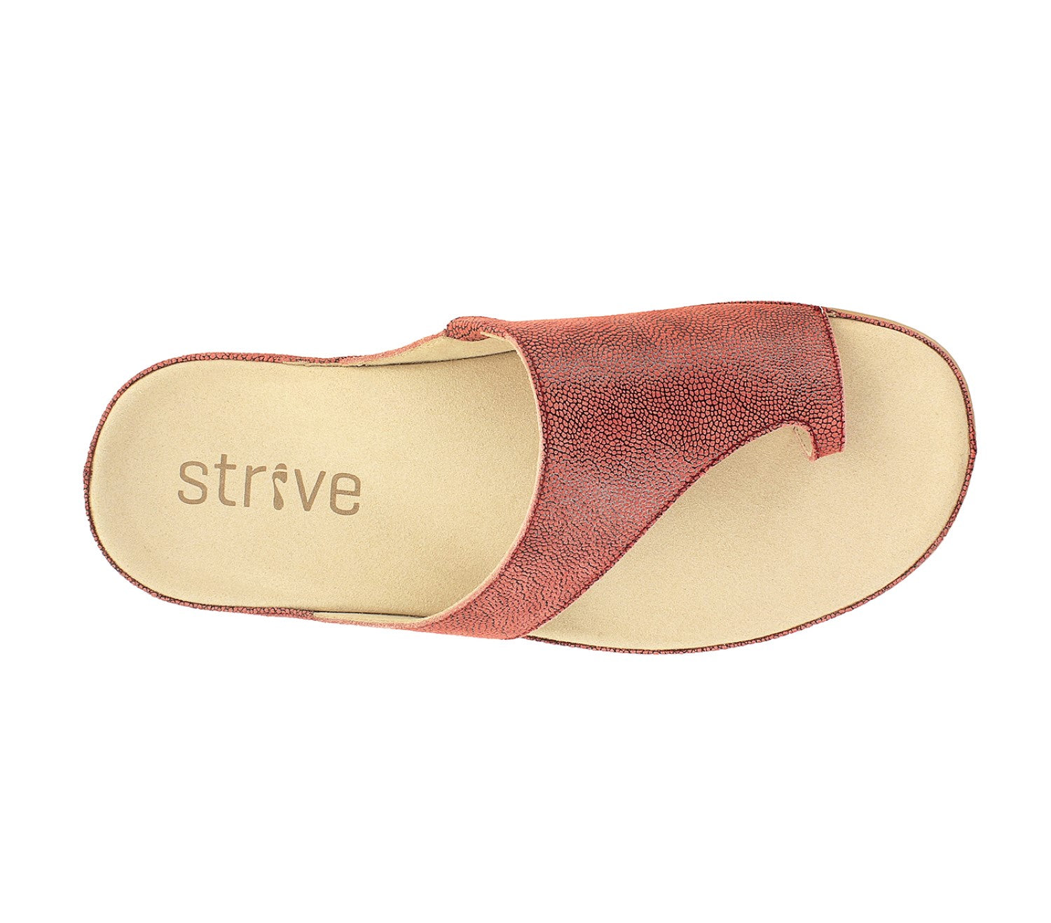 Strive Capri II - Women's Comfort Sandal with Arch Support - Blush - Overhead