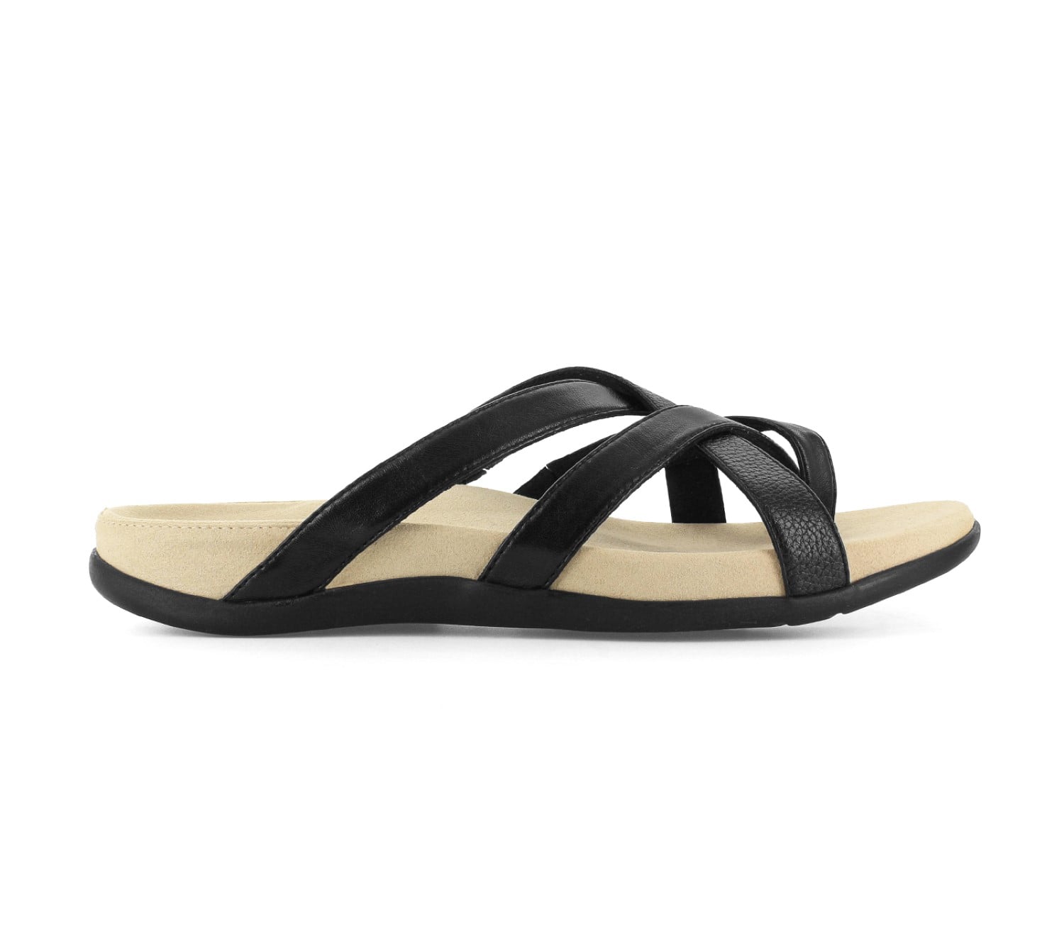 Strive Lola - Women's Toe Loop Sandal - Black - Side