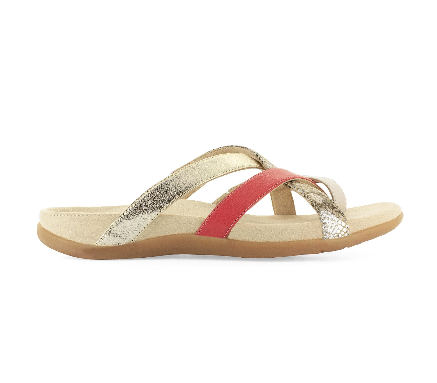 Strive Lola - Women's Toe Loop Sandal - Blush Mix - Side