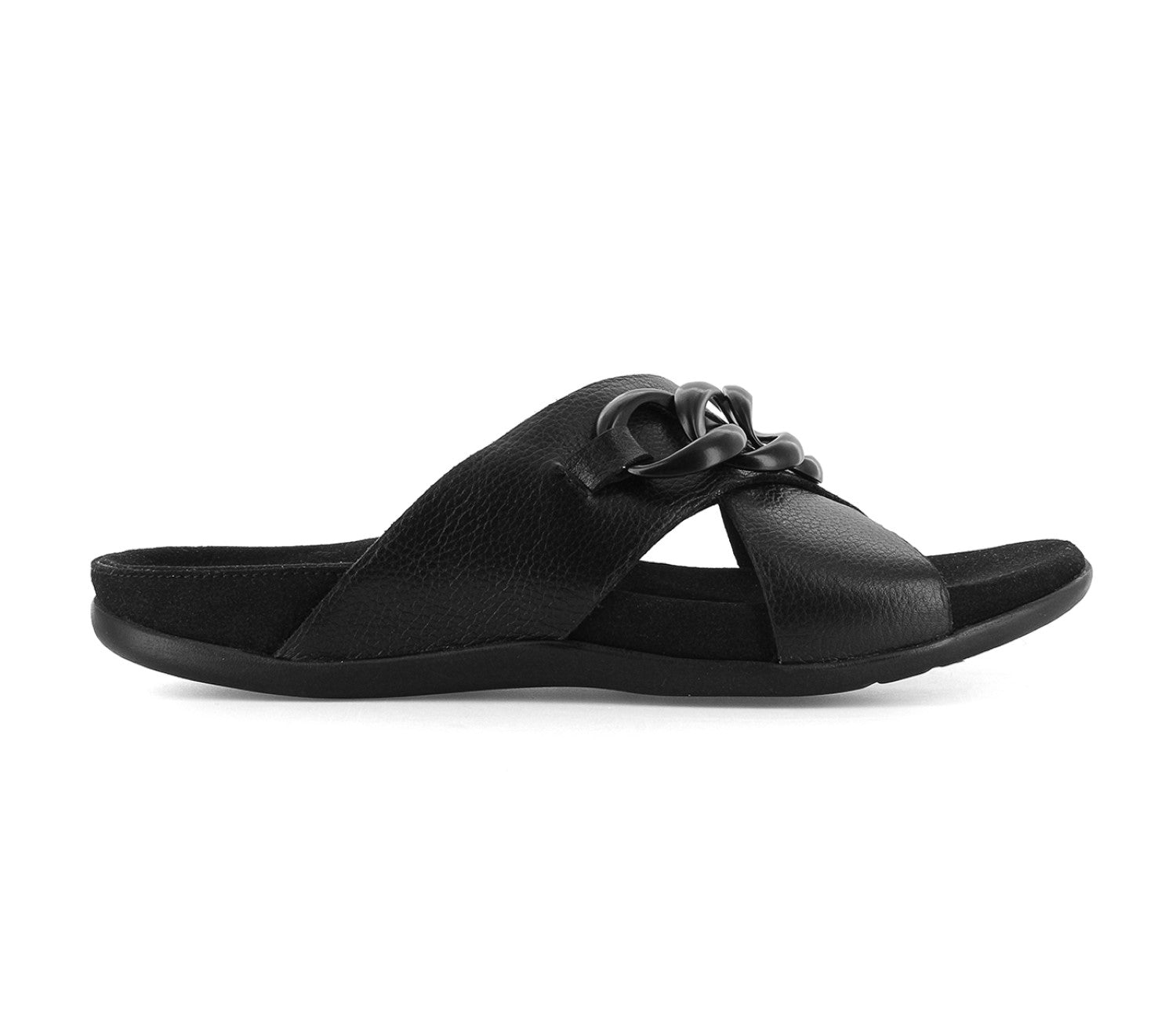 Strive Palma - Women's Slip-on Sandal with Arch Support - Link Black - Side