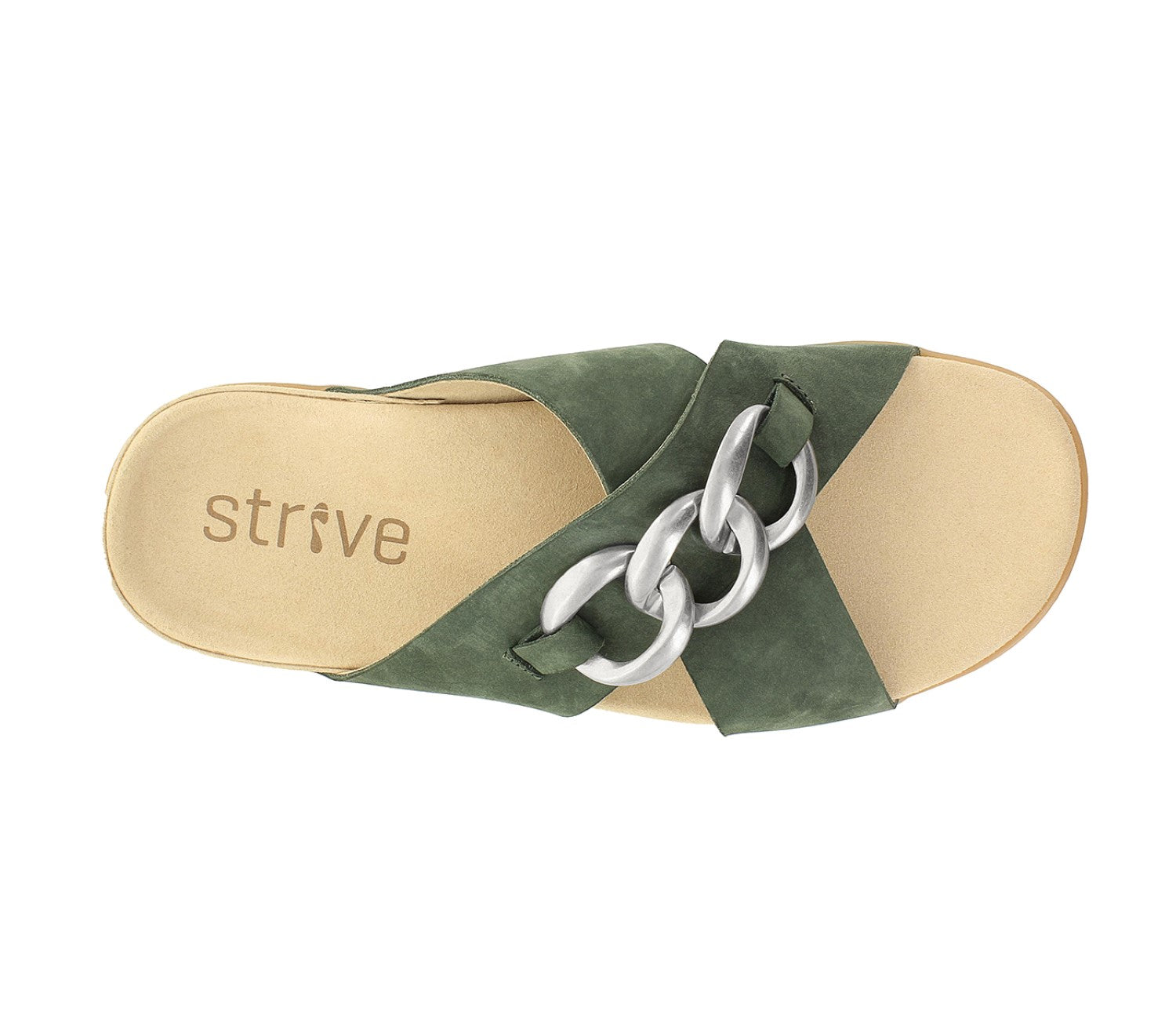 Strive Palma - Women's Slip-on Sandal with Arch Support - Link Verte - Overhead