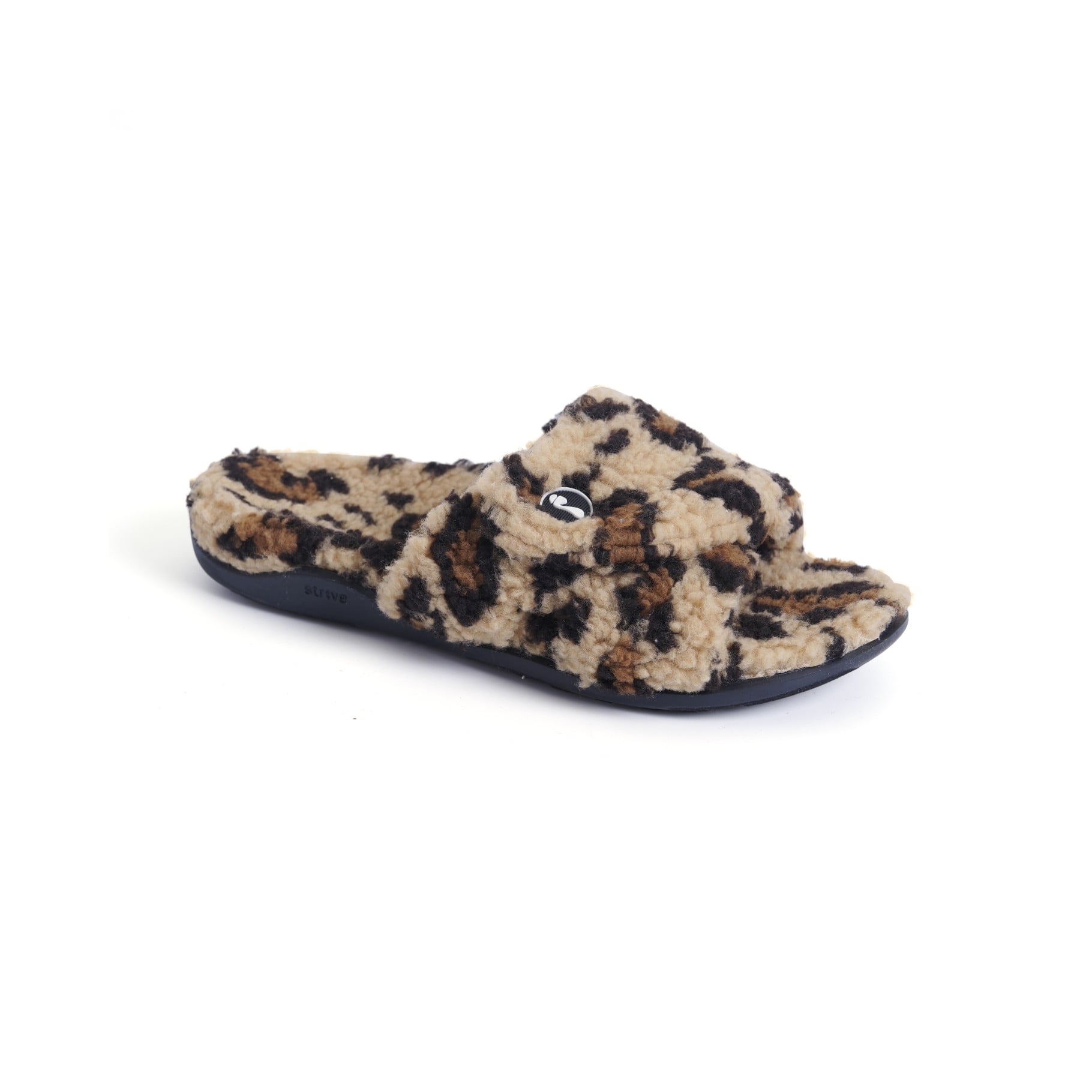 Strive Zoey Women's Relaxing Comfort Orthotic Slippers in Leopard