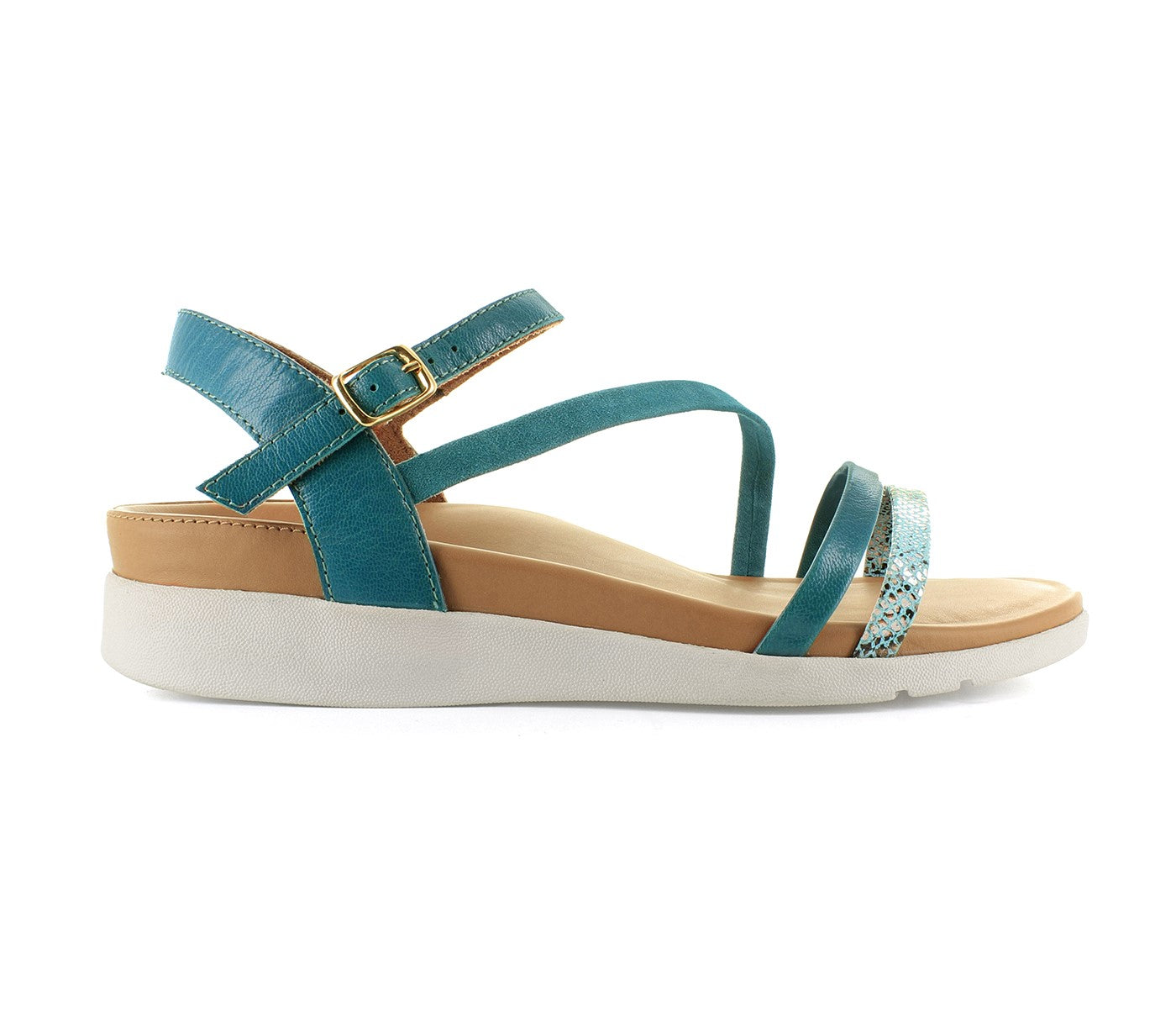 Strive Anguila - Women\'s Casual / Dress Sandal with Support - Teal - Side