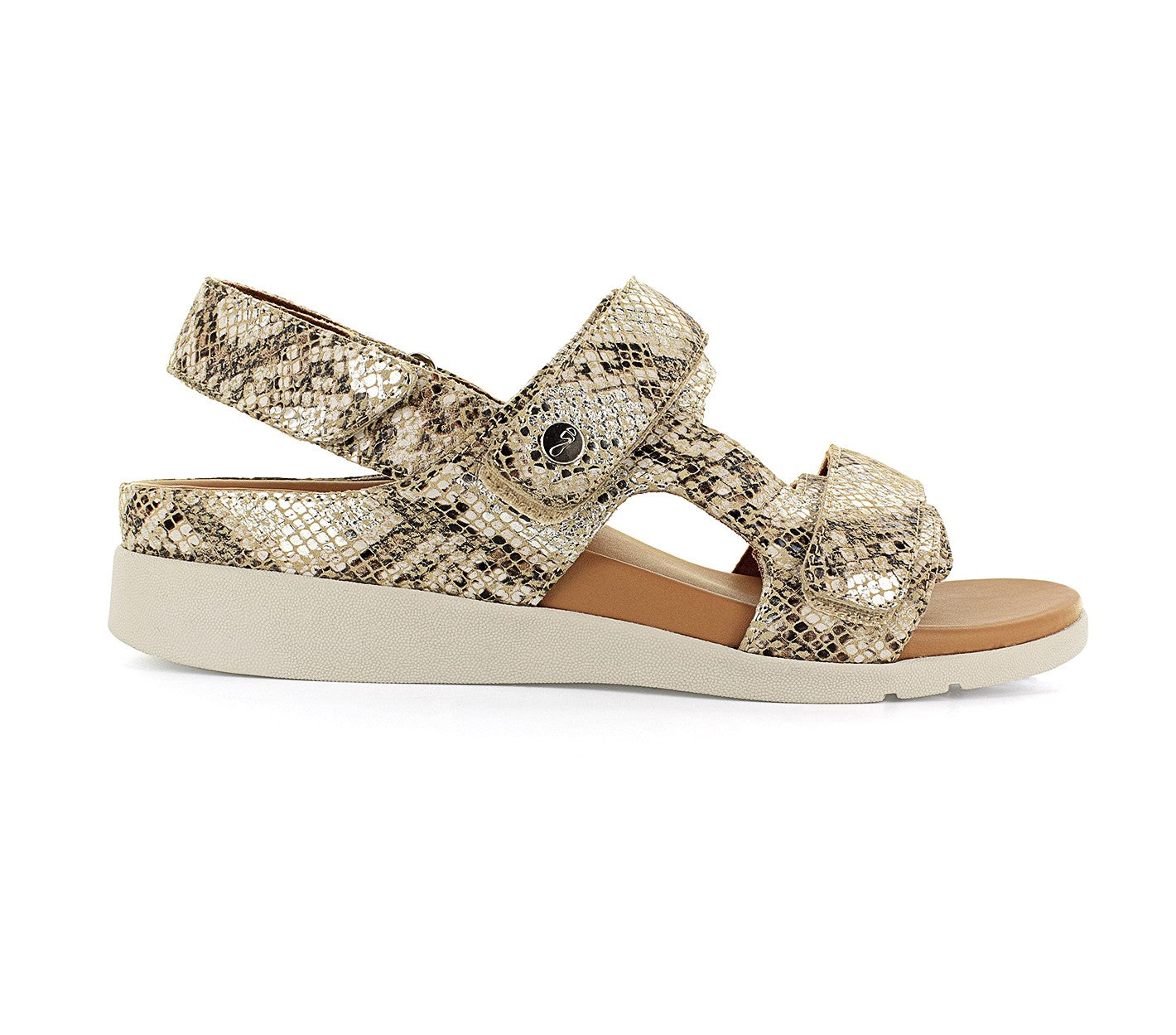 Strive Aruba Women's Comfortable and Arch Supportive Sandals - Snake Glamour - Side