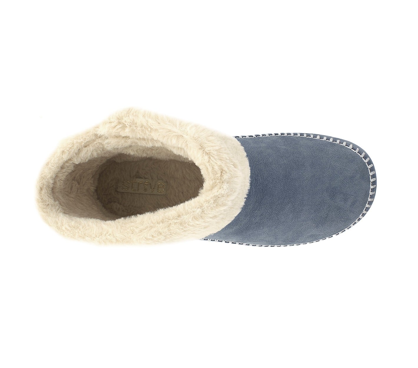 Strive Women's Slipper Boot - Aspen - Supportive - Cozy - Denim - Overhead