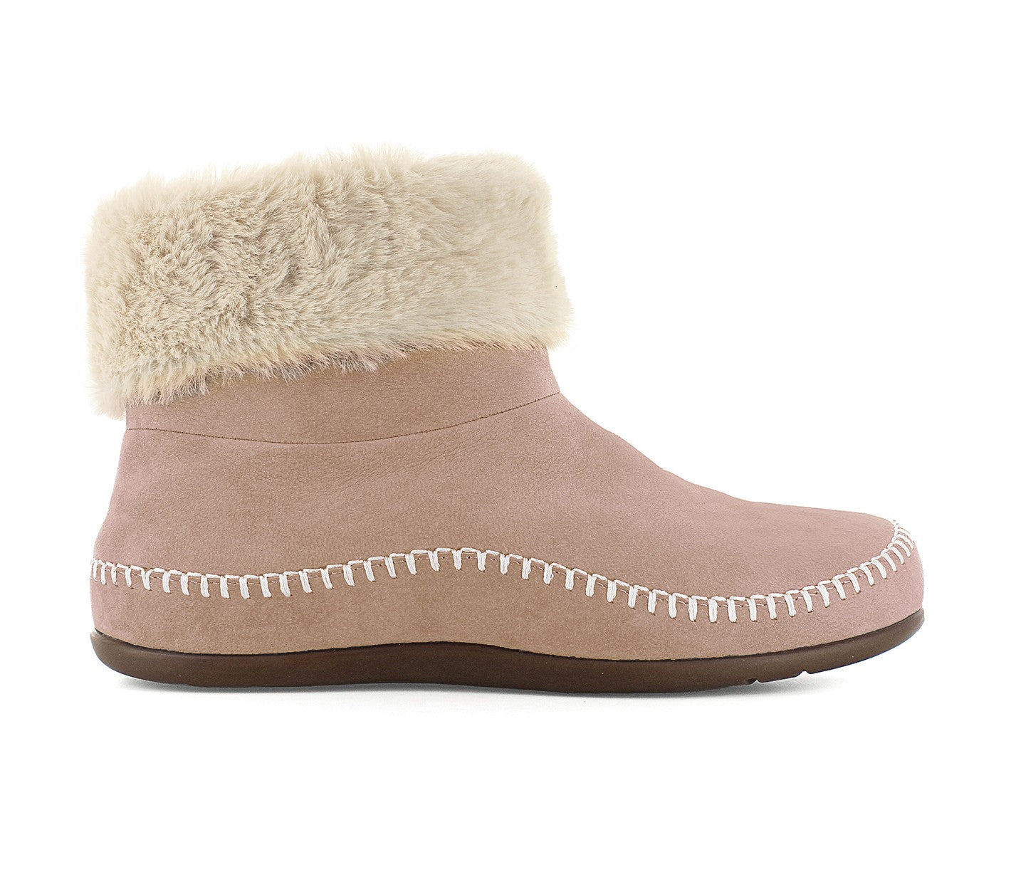 Strive Women's Slipper Boot - Aspen - Supportive - Cozy - Mocha - Side