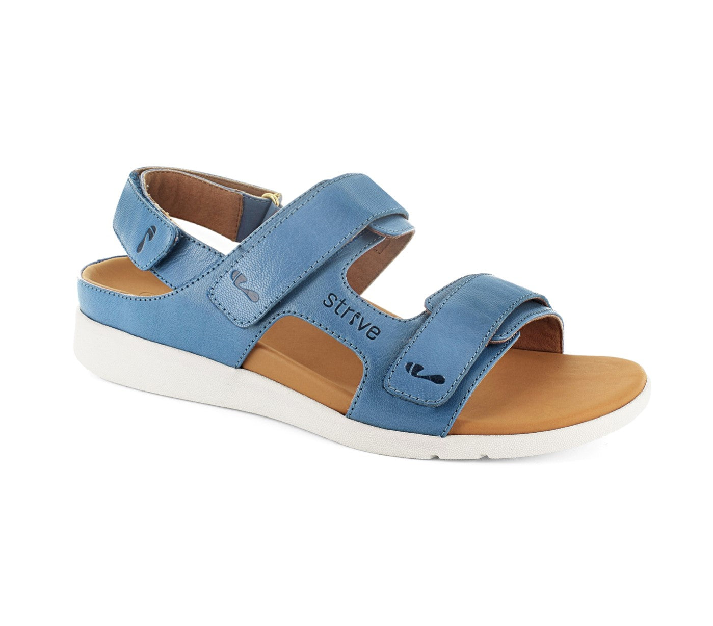 Strive Aruba Women's Comfortable and Arch Supportive Sandals - Ocean - Angle