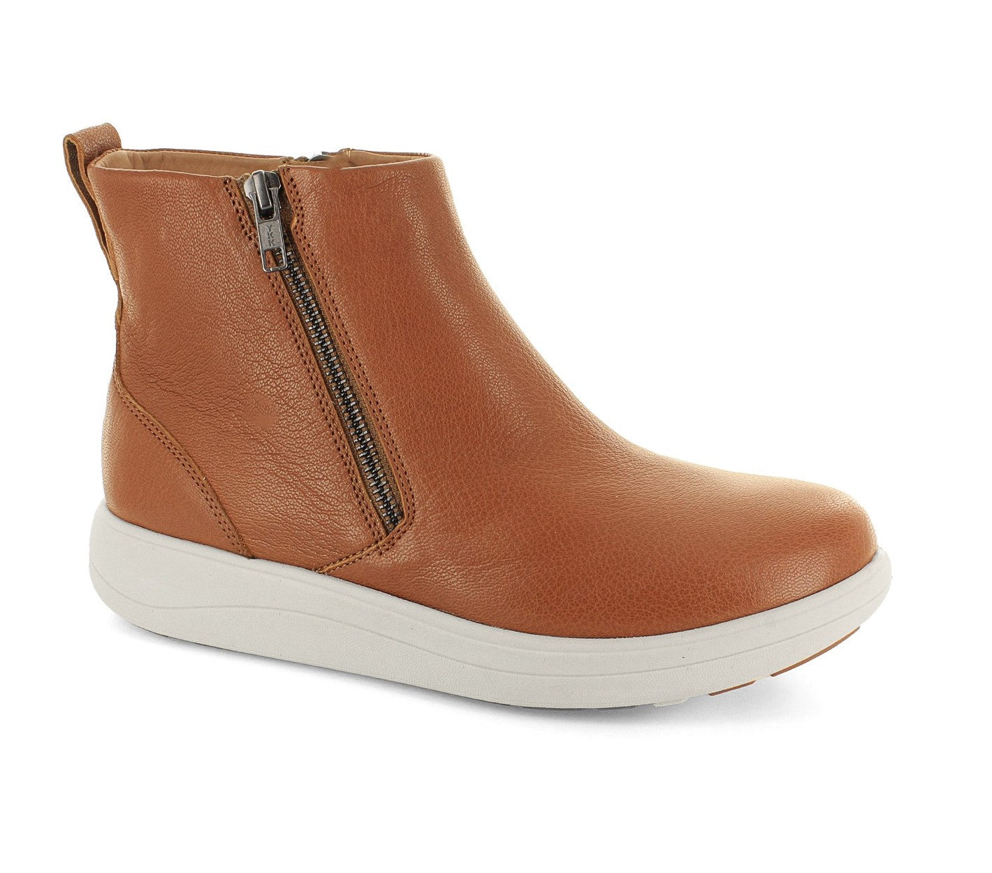 Strive Bamford II Women's Water Resistant Boot with Side Zipper - Rust - Angle