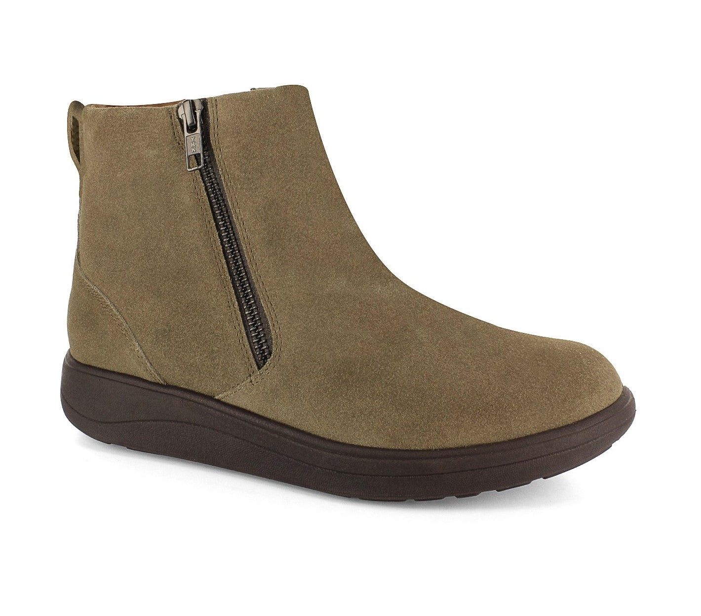 Strive Bamford II Women's Water Resistant Boot with Side Zipper - Taupe - Angle