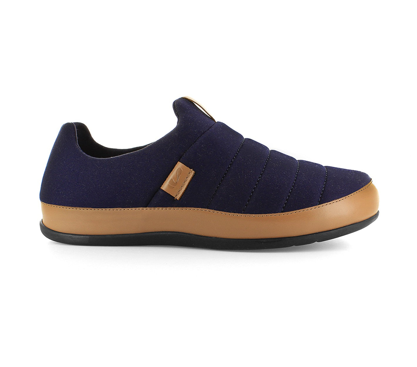 Strive Men's Slipper Shoe - Basel - Arch Supportive - Navy - Side