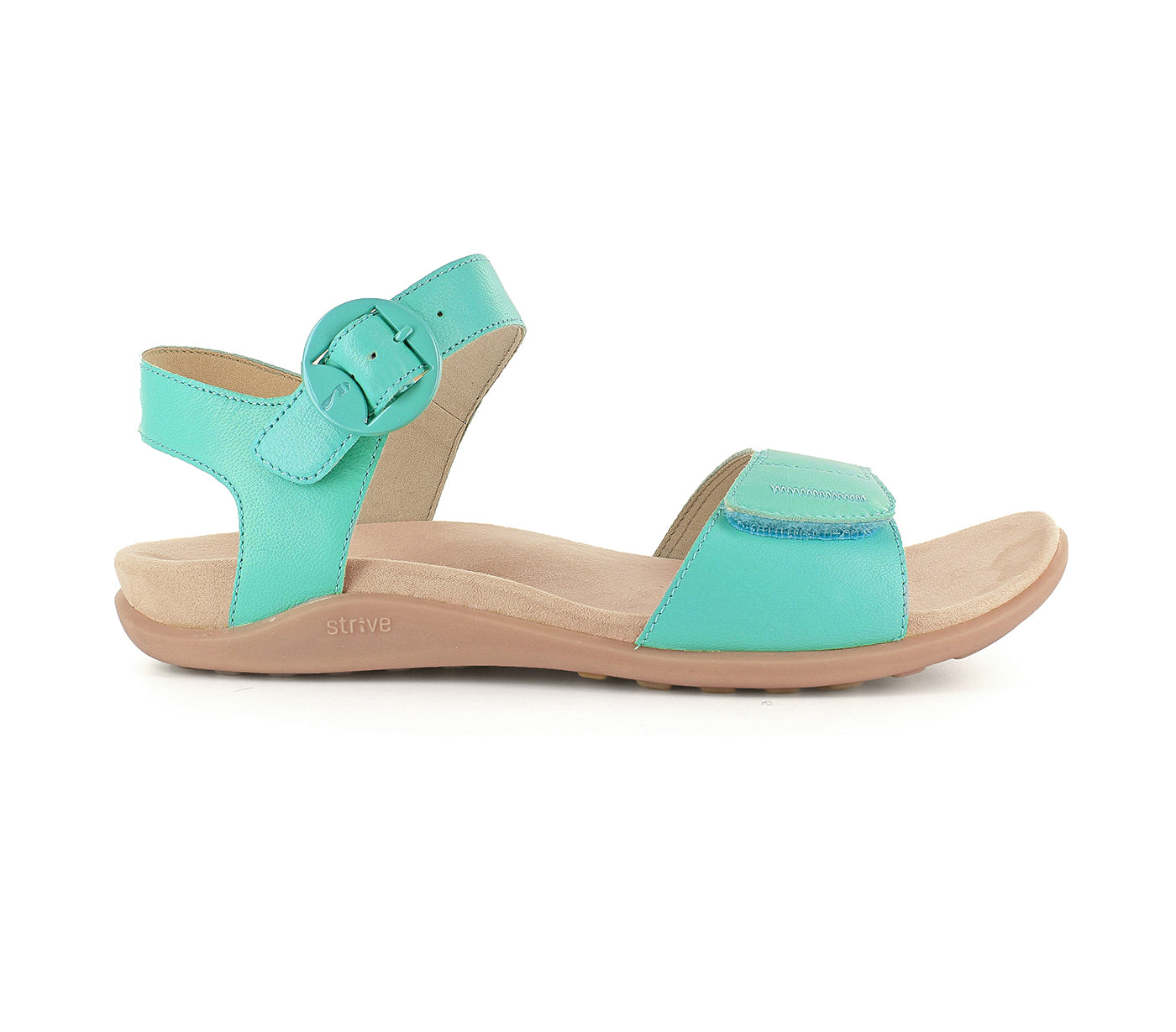 Strive Bay Women's Supportive Comfort Sandal - Fresh Green - Side
