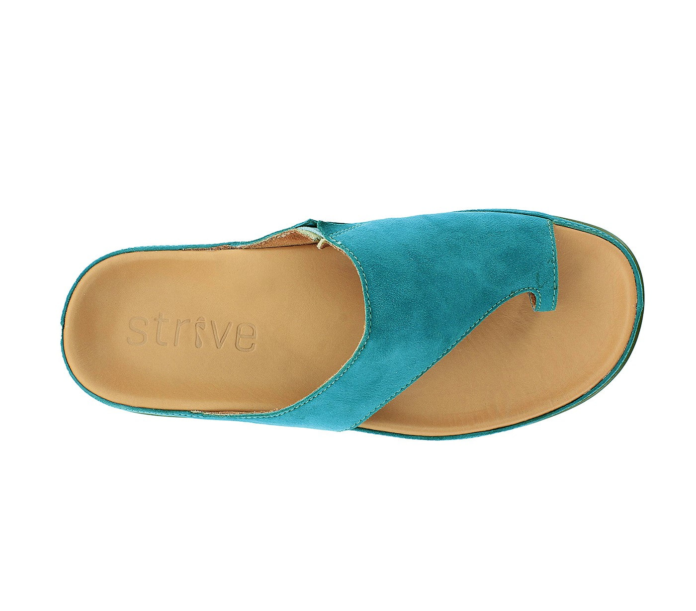 Strive Capri II - Women\'s Comfort Sandal with Arch Support - Teal - Overhead