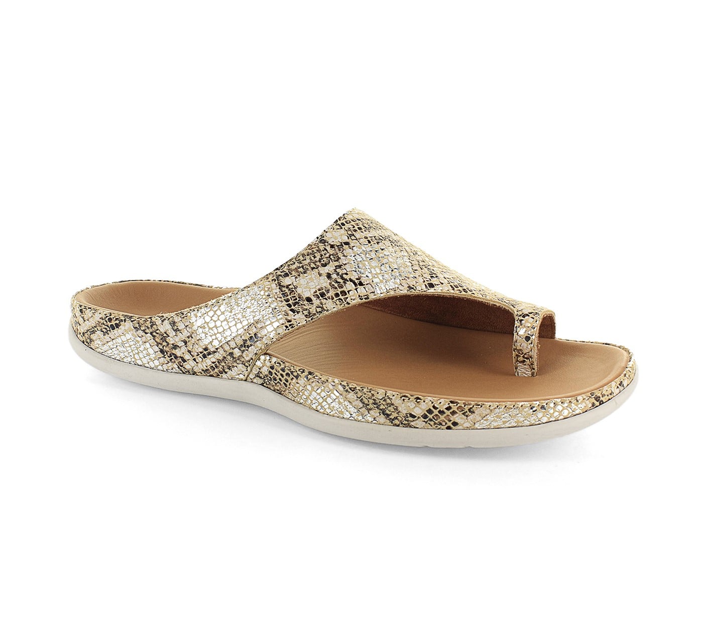 Strive Capri II - Women\'s Comfort Sandal with Arch Support - Snake Glamour - Angle