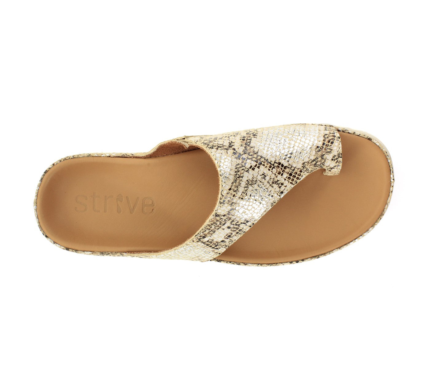 Strive Capri II - Women\'s Comfort Sandal with Arch Support - Snake Glamour - Overhead