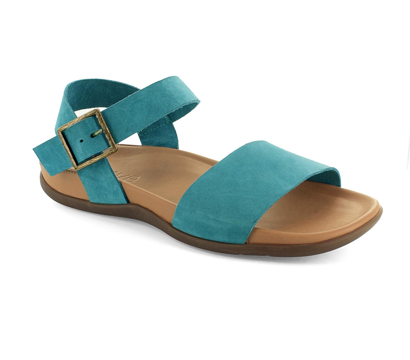 Strive Cara - Women\'s Slip on Sandal - Teal - Angle