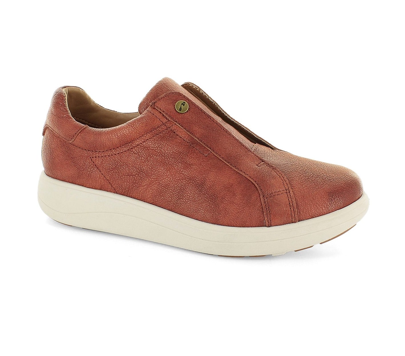 Strive Cosmic Women's Athletic Slip-on Sneaker with Orthotic Grade Support in Chestnut