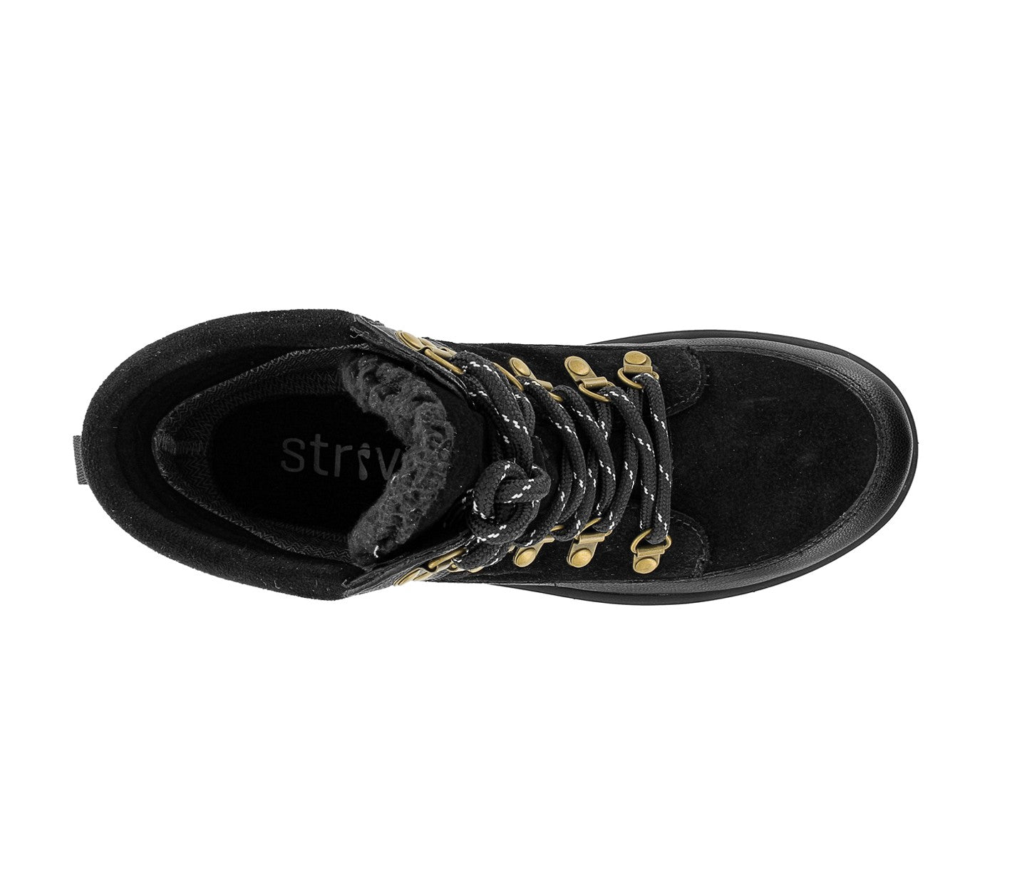 Strive Women's High Top Supportive Boot - Cotswold - Waterproof - Leather - Black - Overhead