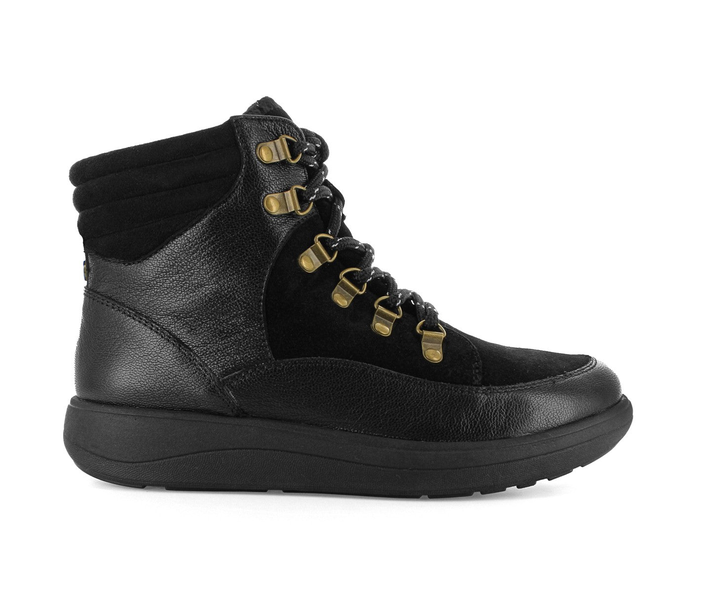 Strive Women's High Top Supportive Boot - Cotswold - Waterproof - Leather - Black - Side