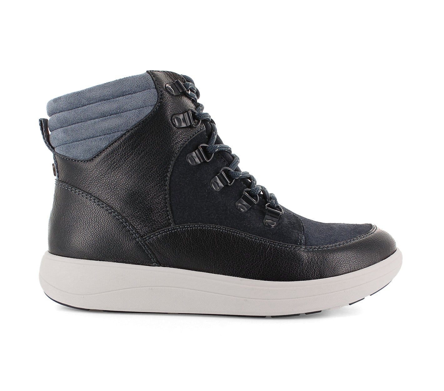 Strive Women's High Top Supportive Boot - Cotswold - Waterproof - Leather - Navy - Side