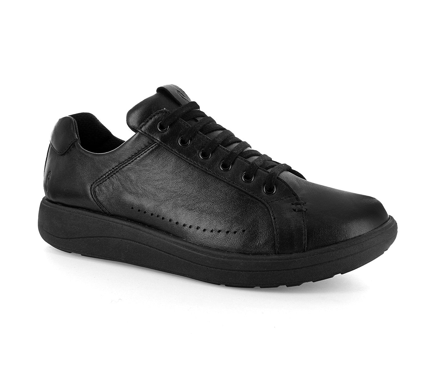 Strive Dakota Women's Lace-up Sneaker - All Black - Angle