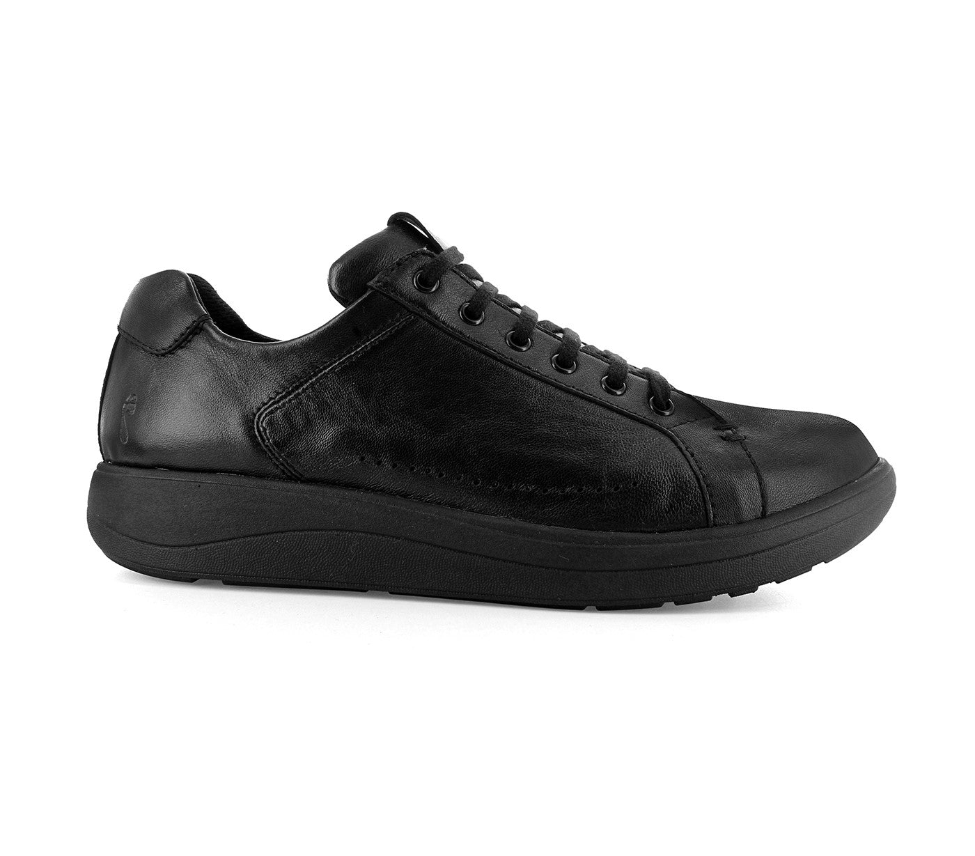 Strive Dakota Women's Lace-up Sneaker - All Black - Side