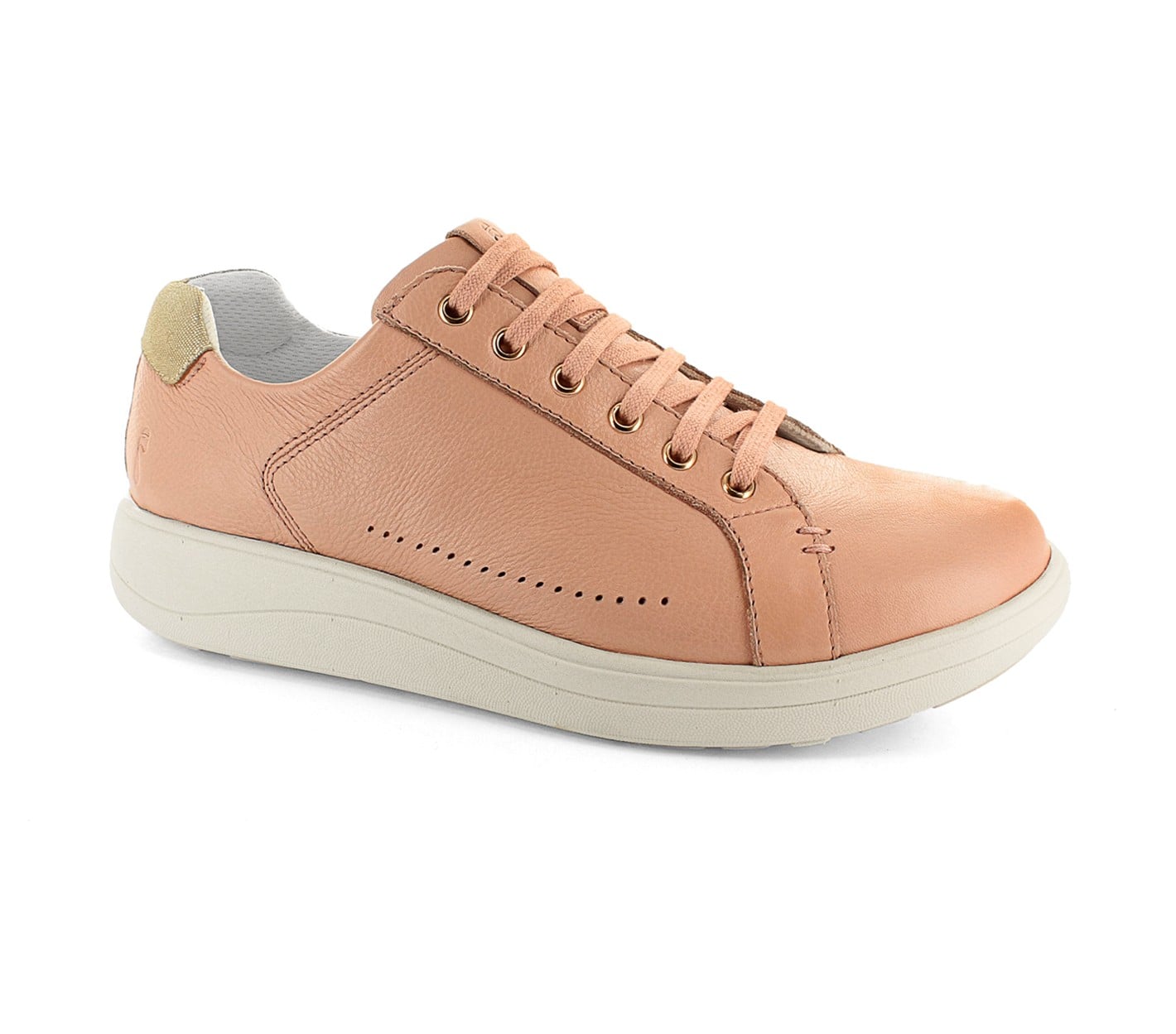Strive Dakota Women\'s Lace-up Sneaker - Nude - Angle